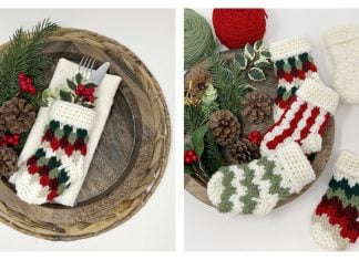 Mini Country Charm Christmas Stocking Free Crochet Pattern