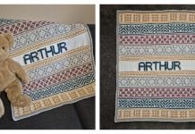 Mosaic Personalized Baby Blanket Free Crochet Pattern