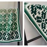 Nordic Star Mosaic Baby Blanket Free Crochet Pattern