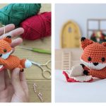 Paige the Reading Fox Free Crochet Pattern