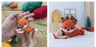 Paige the Reading Fox Free Crochet Pattern