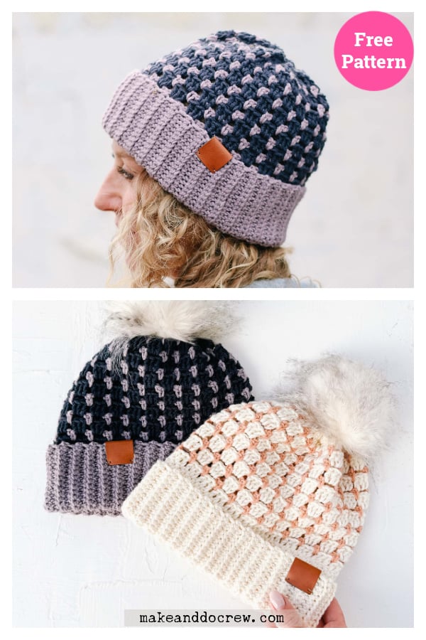 Peek Beanie Free Crochet Pattern