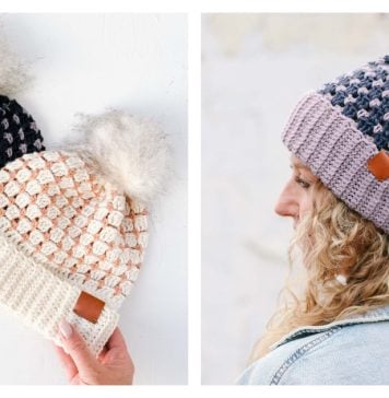 Peek Beanie Free Crochet Pattern