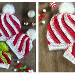 Peppermint Twist Beanie Free Crochet Pattern