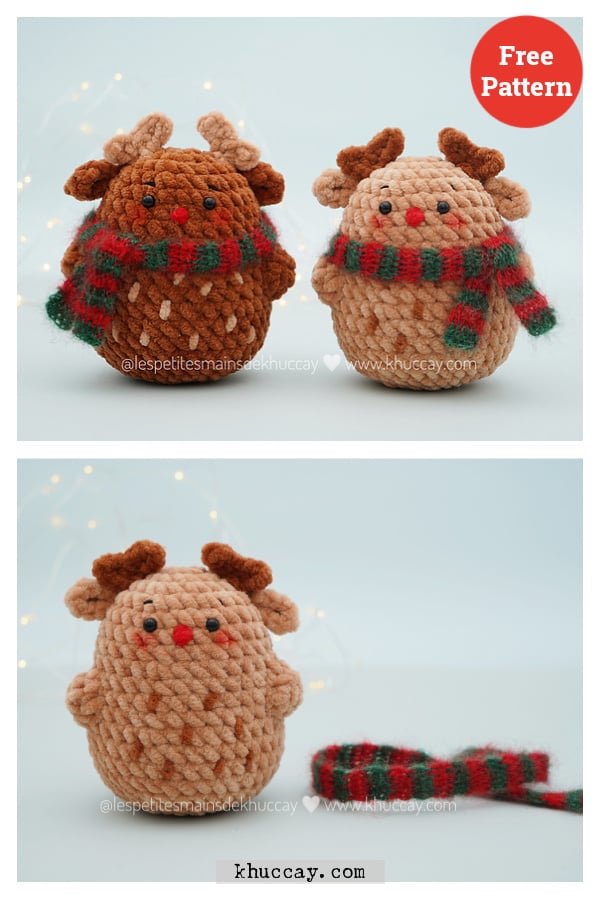 Potato the Reindeer Amigurumi Free Crochet Pattern
