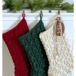 Puff Stitch Jumbo Christmas Stocking Free Crochet Pattern and Video Tutorial