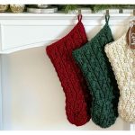 Puff Stitch Jumbo Christmas Stocking Free Crochet Pattern and Video Tutorial