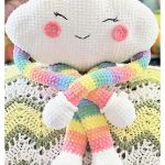 Rainbow Cloud Pillow Free Crochet Pattern