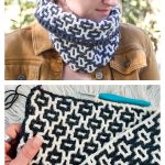 Reversible Interlocking Cowl Free Crochet Pattern