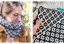 Reversible Interlocking Cowl Free Crochet Pattern
