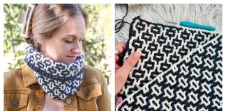 Reversible Interlocking Cowl Free Crochet Pattern