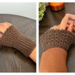 Ruffle Wrist Warmers Free Crochet Pattern and Video Tutorial