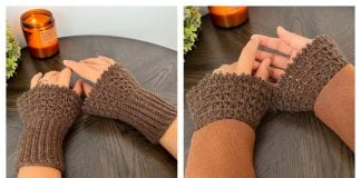 Ruffle Wrist Warmers Free Crochet Pattern and Video Tutorial
