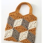 3D Cube Bag Free Crochet Pattern and Video Tutorial