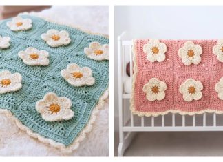 Baby Cozy Petals Blanket Free Crochet Pattern