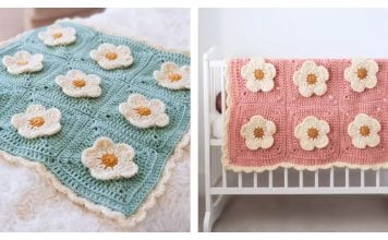 Baby Cozy Petals Blanket Free Crochet Pattern