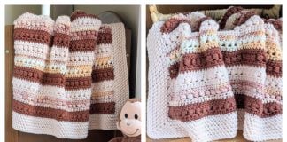 Bead Stitch Baby Blanket Free Crochet Pattern and Video Tutorial