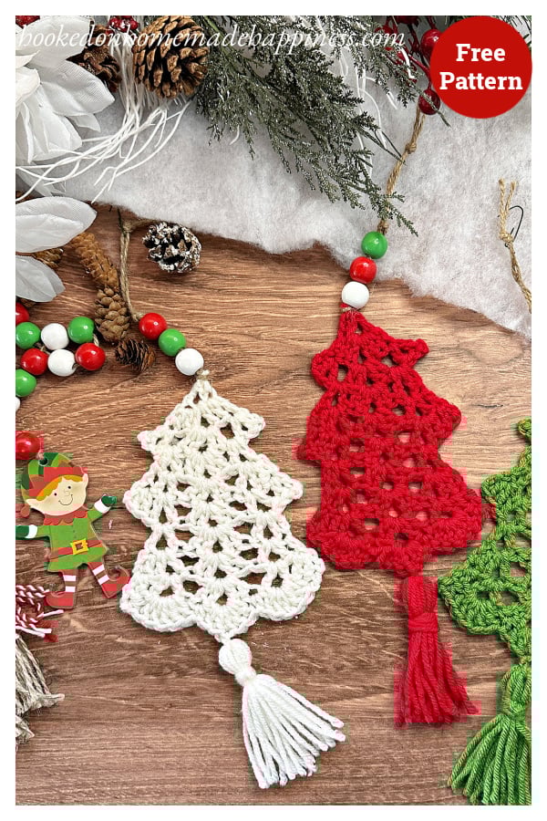 Christmas Tree Ornament Free Crochet Pattern