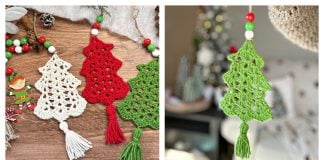 Christmas Tree Ornament Free Crochet Pattern
