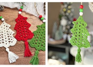 Christmas Tree Ornament Free Crochet Pattern