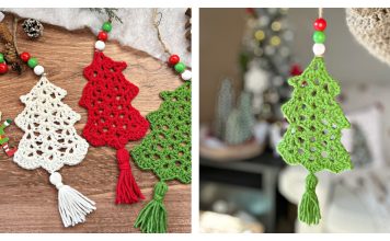 Christmas Tree Ornament Free Crochet Pattern