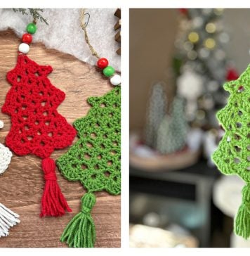 Christmas Tree Ornament Free Crochet Pattern