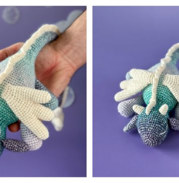 Dreamy the Sleepy Dragon Free Crochet Pattern