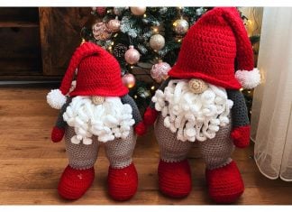 Jumbo Gnome Amigurumi Crochet Pattern and Video Tutorial