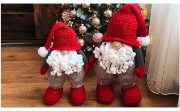Jumbo Gnome Amigurumi Crochet Pattern and Video Tutorial