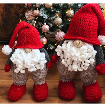 Jumbo Gnome Amigurumi Crochet Pattern and Video Tutorial
