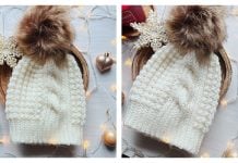 Lone Twist Beanie Hat Free Crochet Pattern and Video Tutorial Lone Twist Beanie Hat Free Crochet Pattern and Video Tutorial