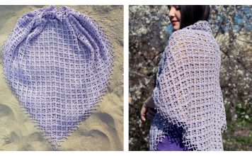 Purpureal Shawl Free Crochet Pattern