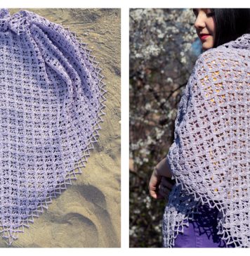 Purpureal Shawl Free Crochet Pattern
