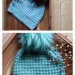 River Stone Beanie Free Crochet Pattern and Video Tutorial