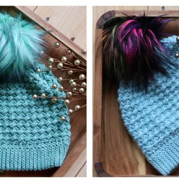 River Stone Beanie Free Crochet Pattern and Video Tutorial