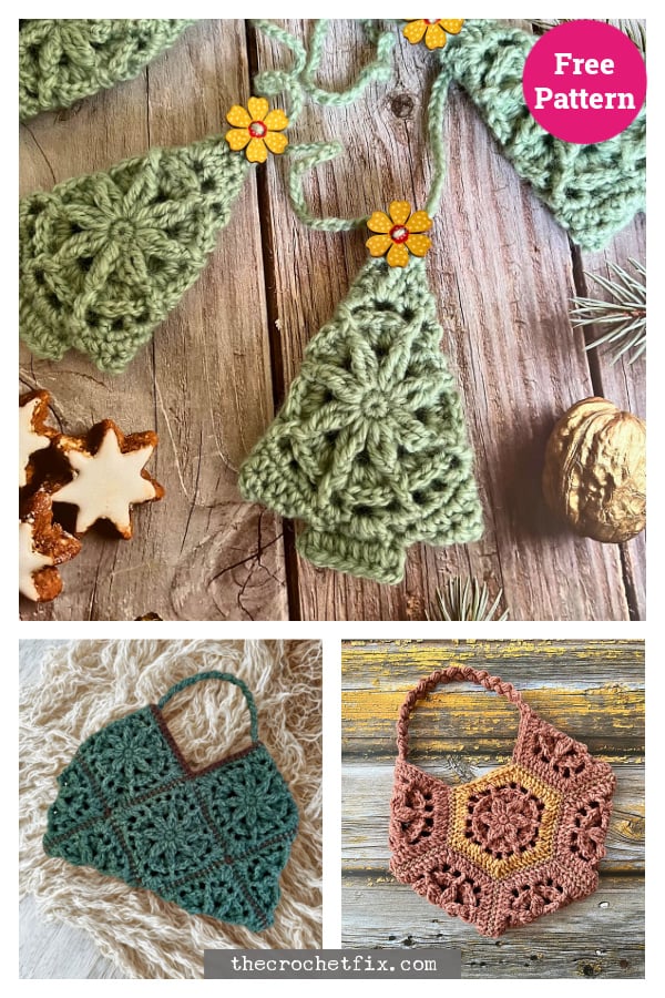 Rustic Flower Motifs Free Crochet Pattern