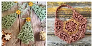 Rustic Flower Motifs Free Crochet Pattern