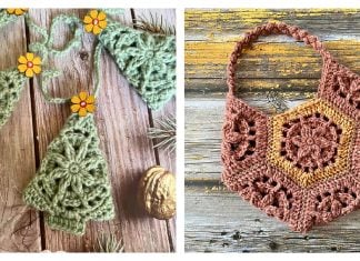 Rustic Flower Motifs Free Crochet Pattern