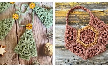 Rustic Flower Motifs Free Crochet Pattern