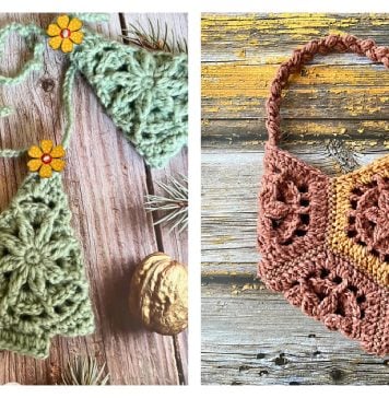 Rustic Flower Motifs Free Crochet Pattern