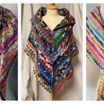 Scrap Yarn Shawl Crochet Patterns