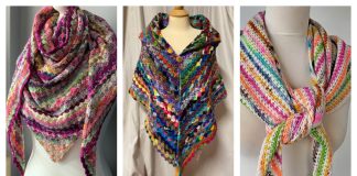 Scrap Yarn Shawl Crochet Patterns