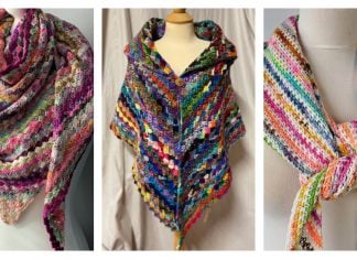 Scrap Yarn Shawl Crochet Patterns