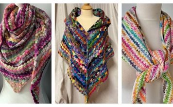 Scrap Yarn Shawl Crochet Patterns