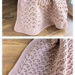 Slanted Shells Baby Blanket Free Crochet Pattern