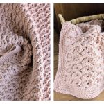 Slanted Shells Baby Blanket Free Crochet Pattern