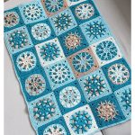 Snowflake  Granny Square Blanket Free Crochet Pattern