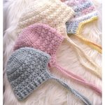 Star Stitch Baby Bonnet Free Crochet Pattern