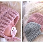 Star Stitch Baby Bonnet Free Crochet Pattern