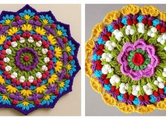 Summer Harvest Mandala Free Crochet Pattern